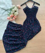 تونیک کمرکش طرحدار کد 12980 - تصویر 3