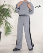 ست کراپ و شلوار بافت کد 13212 - تصویر 5