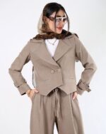 کراپ شلوار بند دار کد 13586