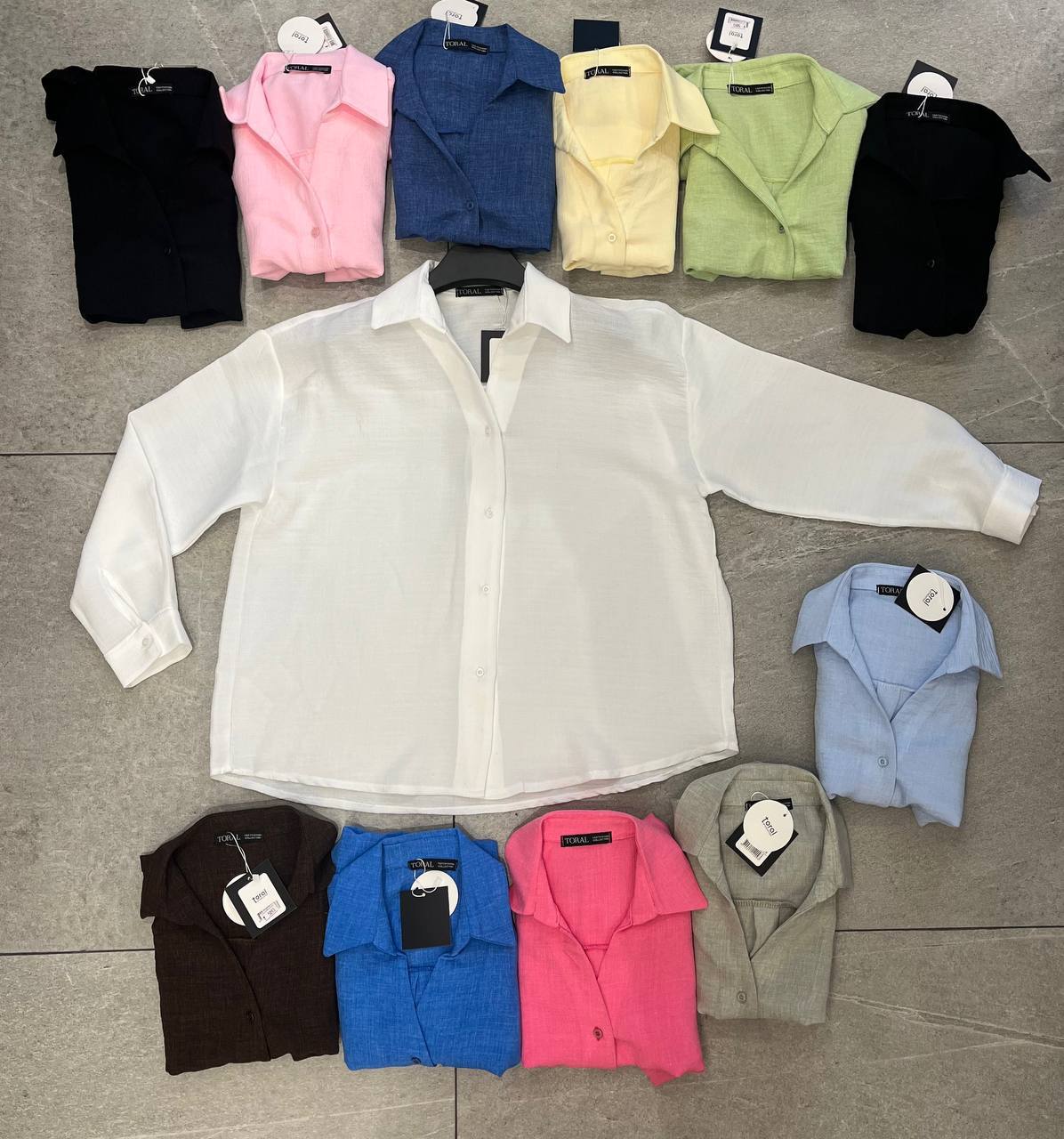 IMG_8005 شومیز بیسیک رنگی کد 13600 - Image 1