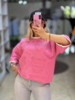 تیشرت باکسی نژا کد 13704 - تصویر 4